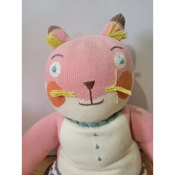 Blabla kids Suzette the Fox cotton handmade knitted 3 feet tall doll - Picture 3 of 4